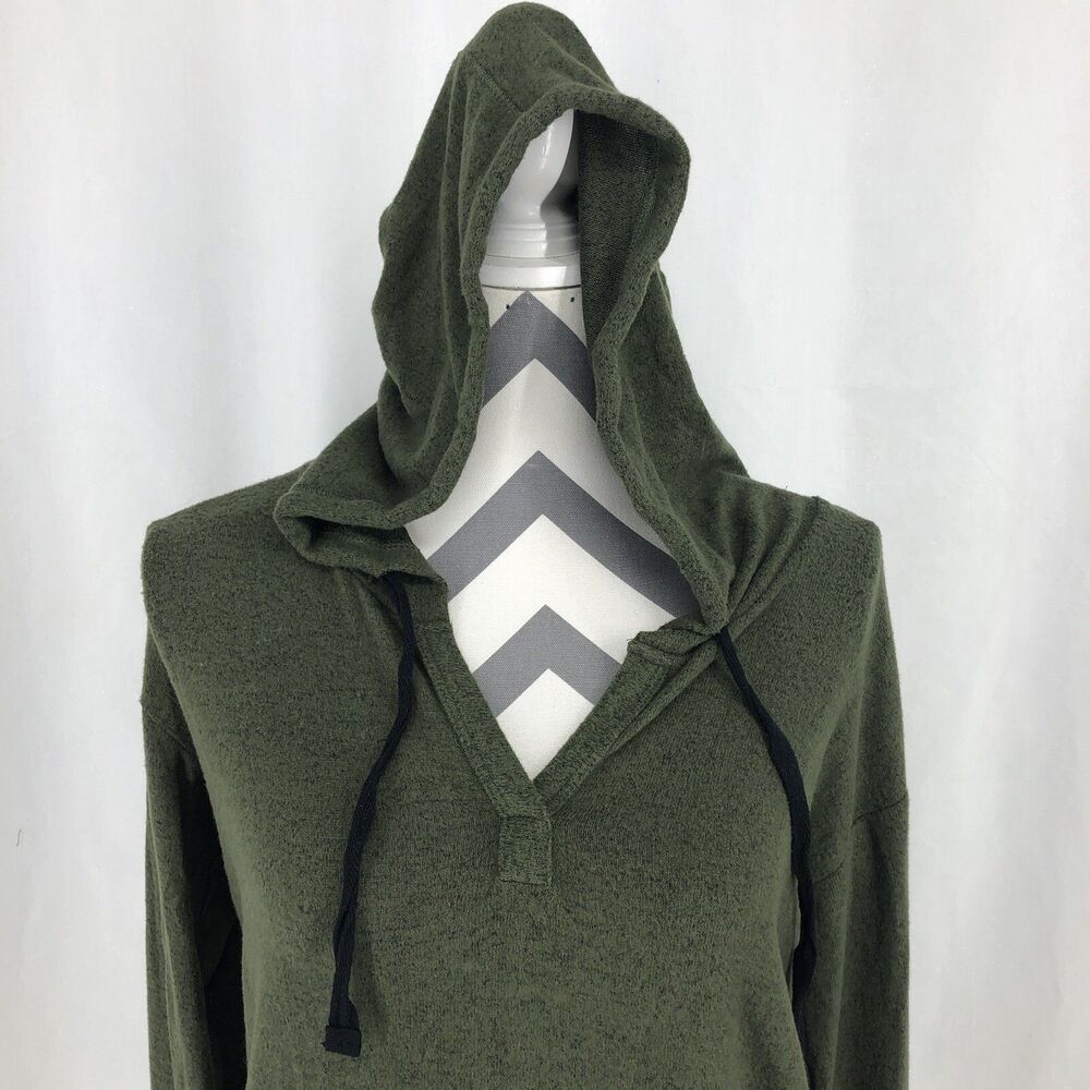 Mix By 41 Hawthorn Kallon Brushed Knit Hoodie Long Sleeve Shirt WGK10273 Small